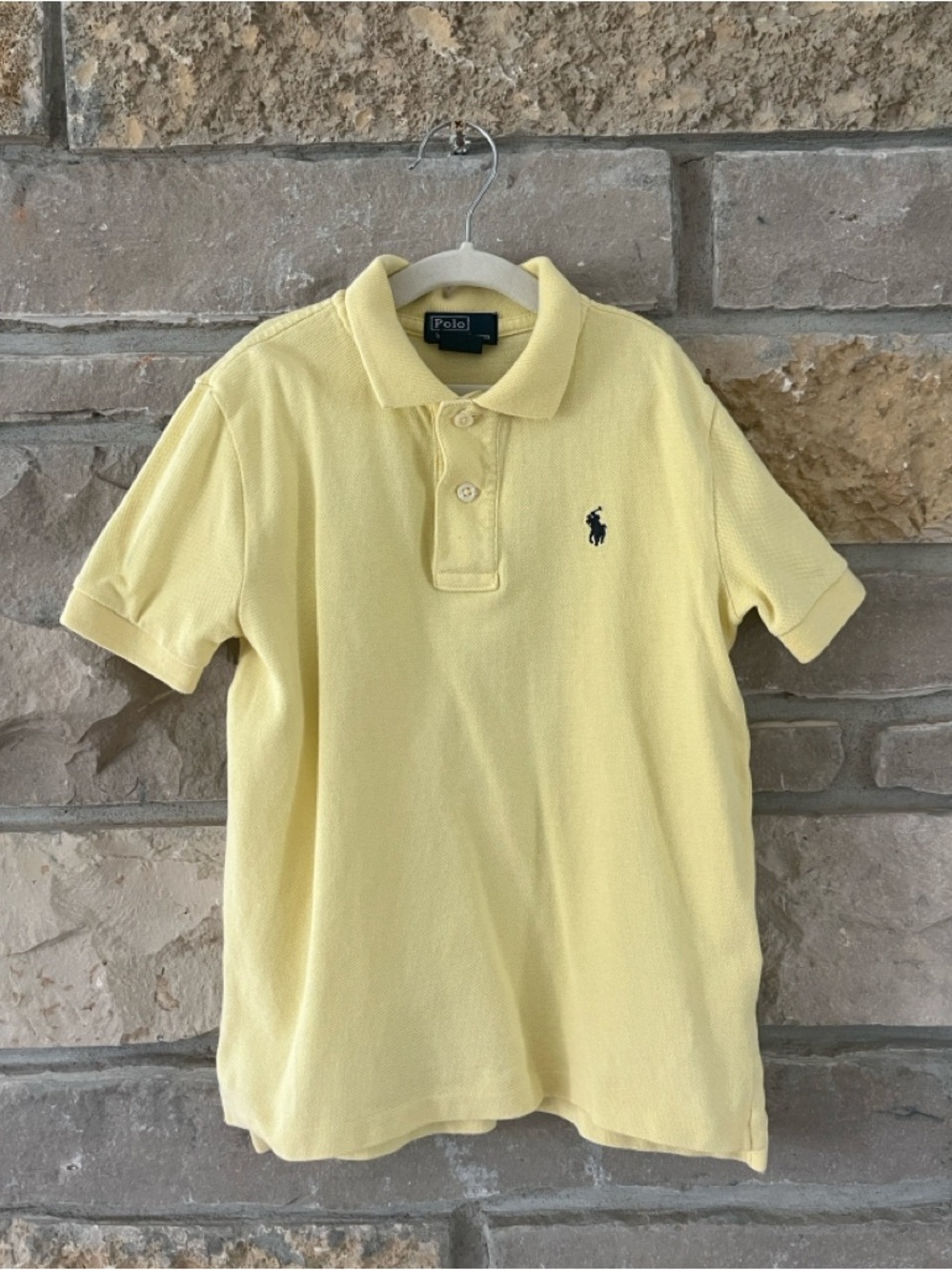 POLO by Ralph Lauren Yellow Classic Polo Shirt Size 5 Boys
